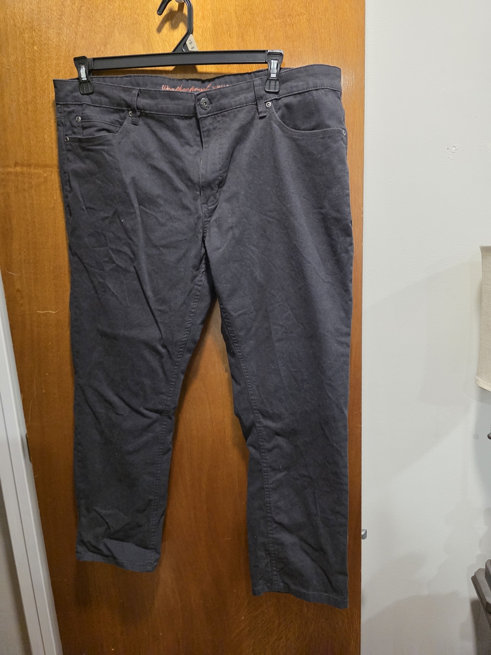 Weatherproof Dark Charcoal Straight-Leg Pants